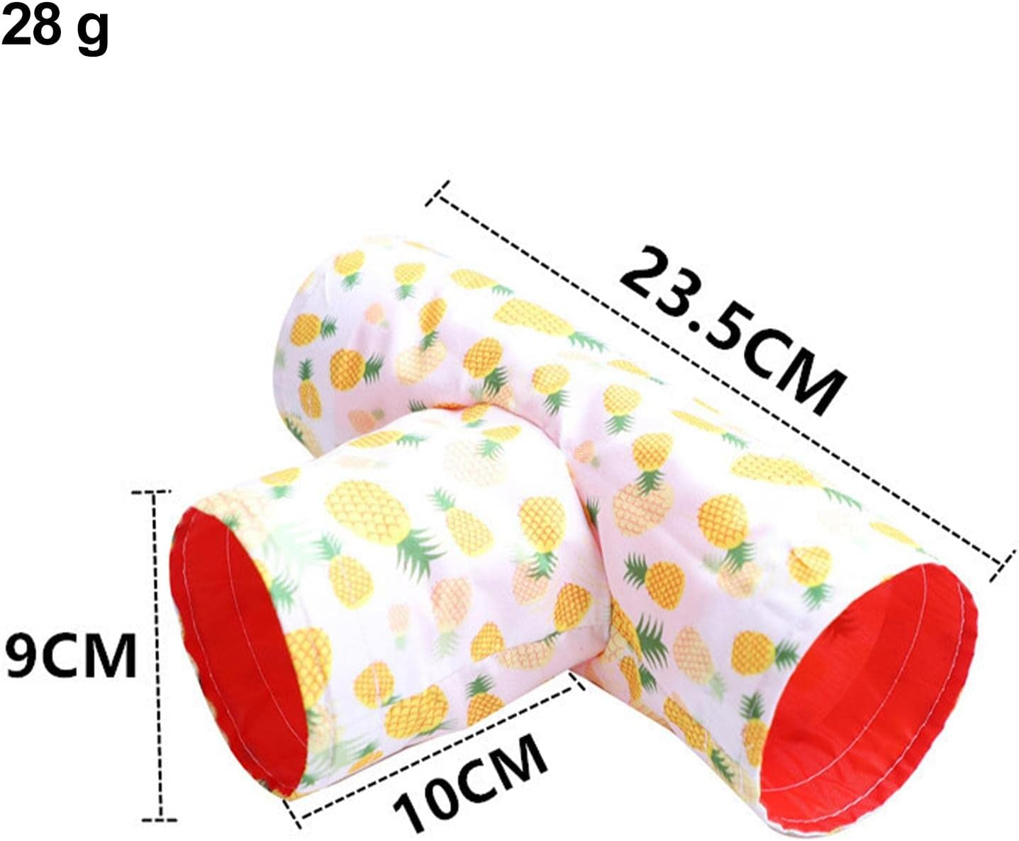 Prettyia Small Pet Animals Tunnel Tube Toy for Hamster/Gerbil Rat/Guinea Pig/Chinchilla/Squirrel, Yellow Pineapple image number 3