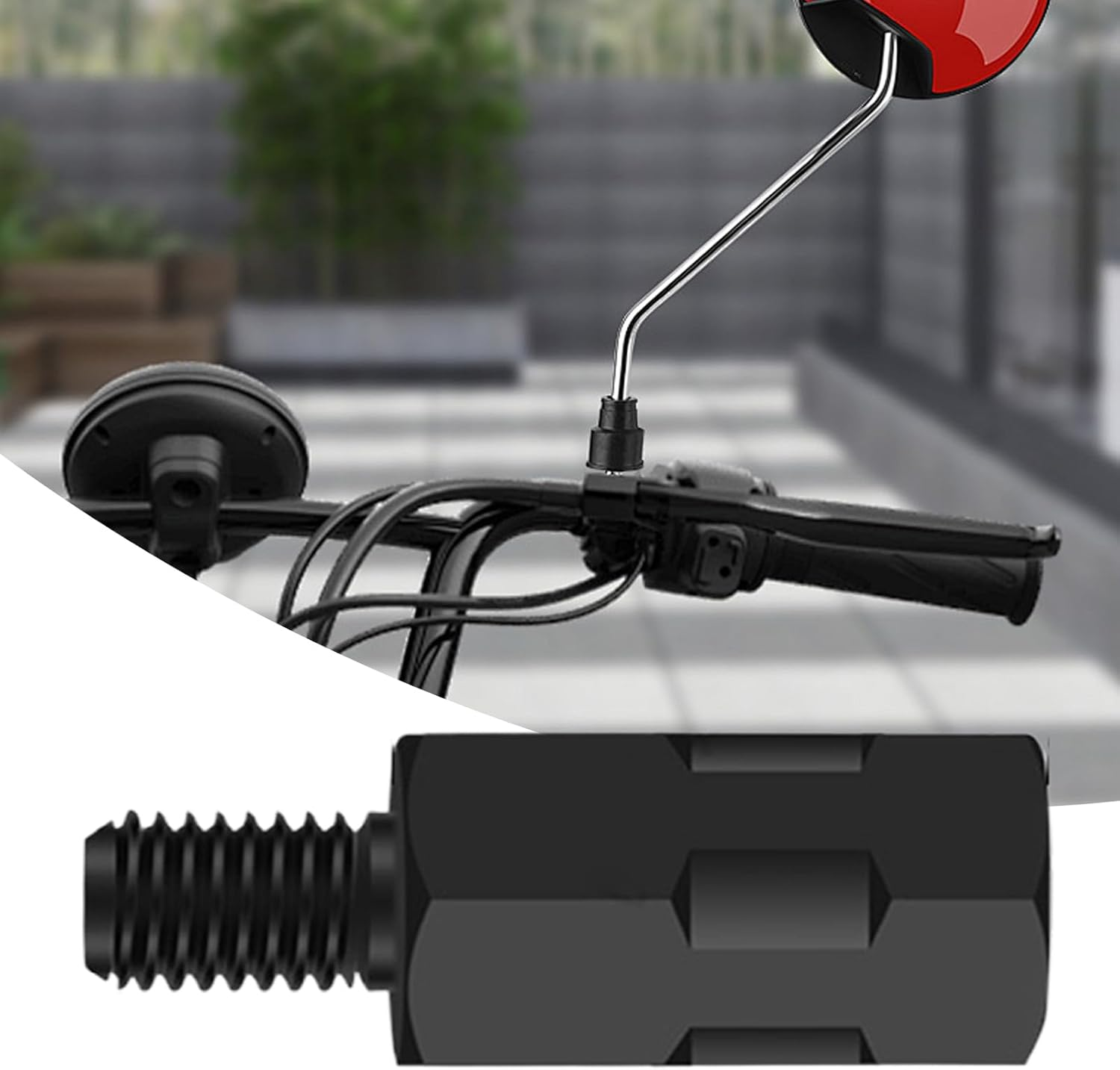 Mirror Mount Adapter Height Adjustment Screw - Height Extender Adjustment Screw - Stable Motorbike Conversion Accessories for Various Riding Styles image number 6