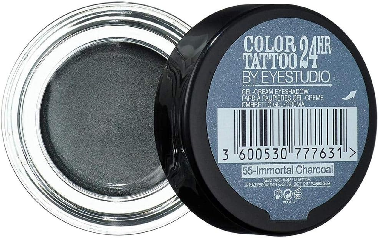 Maybelline Colour Tattoo 24 Hour Eye Shadow, Immortal Charcoal Number 55 - Gold image number 6