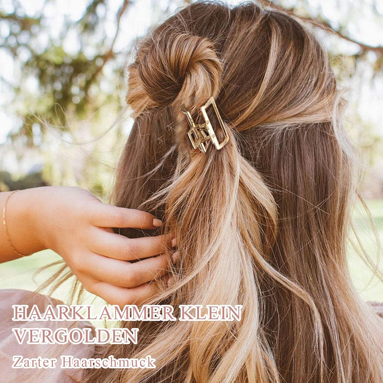 ZOCONE Pack of 12 Hair Clips Small Gold Hair Clips Women'S Metal Hair Clips Small Hair Clips for Thin Hair Elegant Claw Clips for Small to Medium Hair Buns image number 3
