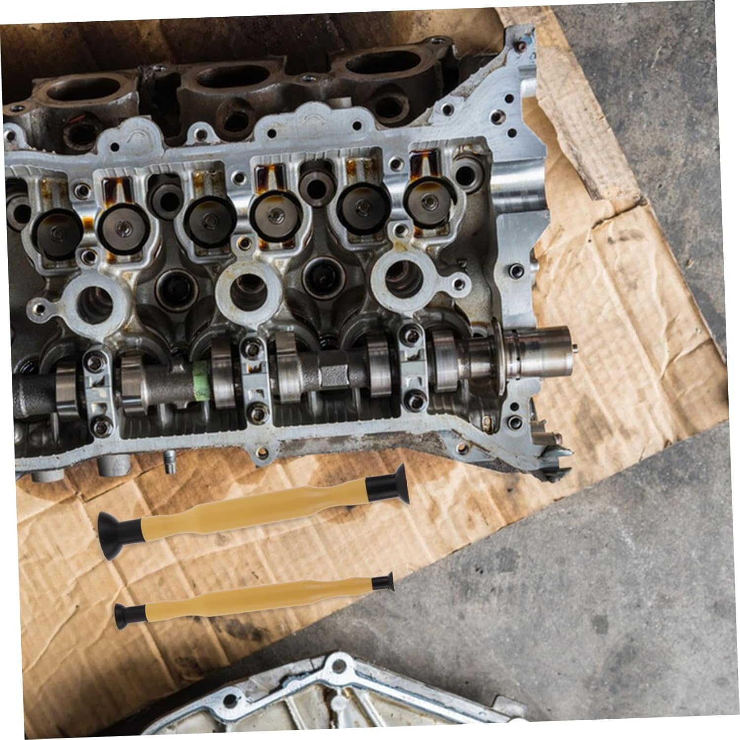 COOLHIYA 2Pcs Valve Grinding Tool Pneumatic Valve Lapper for Repair Automotive Care image number 6