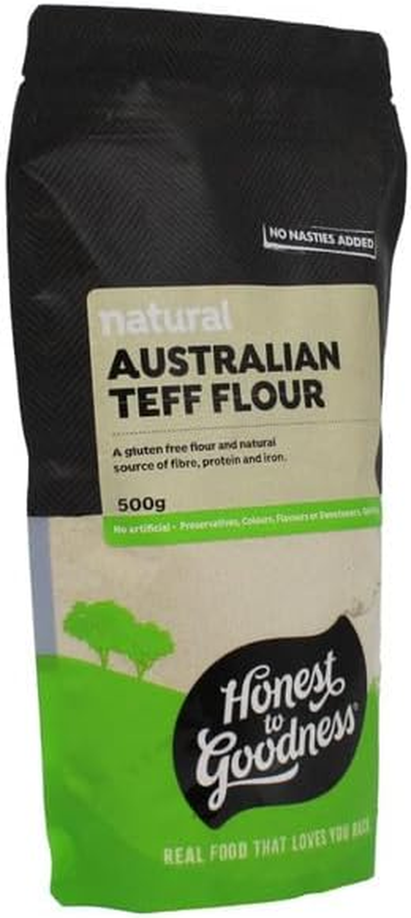 Honest to Goodness, Australian Teff Flour, 500Grams - a Nutritious and Sustainable Gluten-Free Flour. Made from Ivory Teff Grain. Australian Grown 100%. image number 1