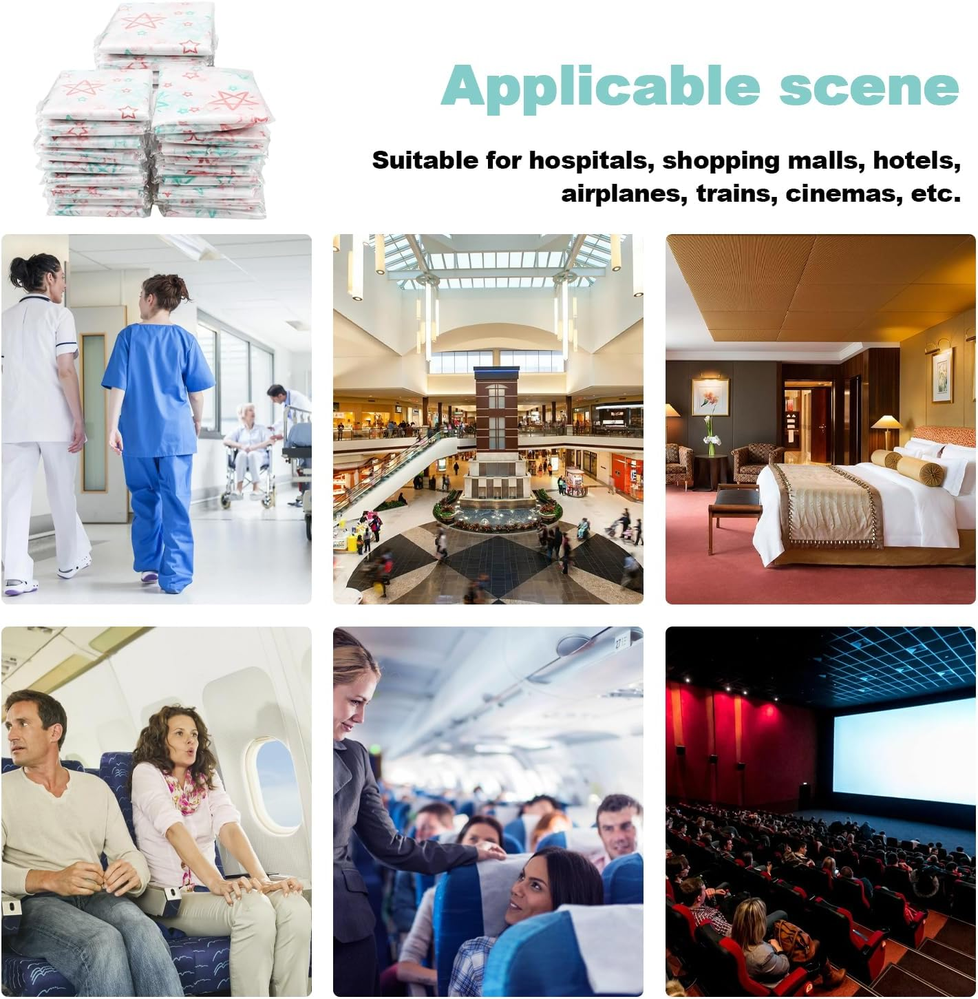 30 Pack Disposable Toilet Seat Covers, Individually Wrapped Toilet Seat Shields, Potty Shields, Portable Individually Wrapped Travel Essentials for Kids Potty Training, Public Restrooms, Road Trip image number 3