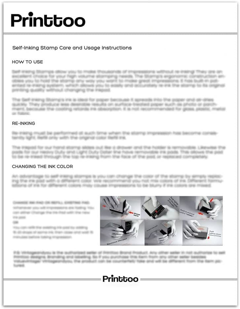 Printtoo Have Yourself a Merry Little Christmas Self Inking Rubber Stamp Pre,Inked Office Stamp, Home Office Business Stationery, 38 X 14 Mm, Red image number 2