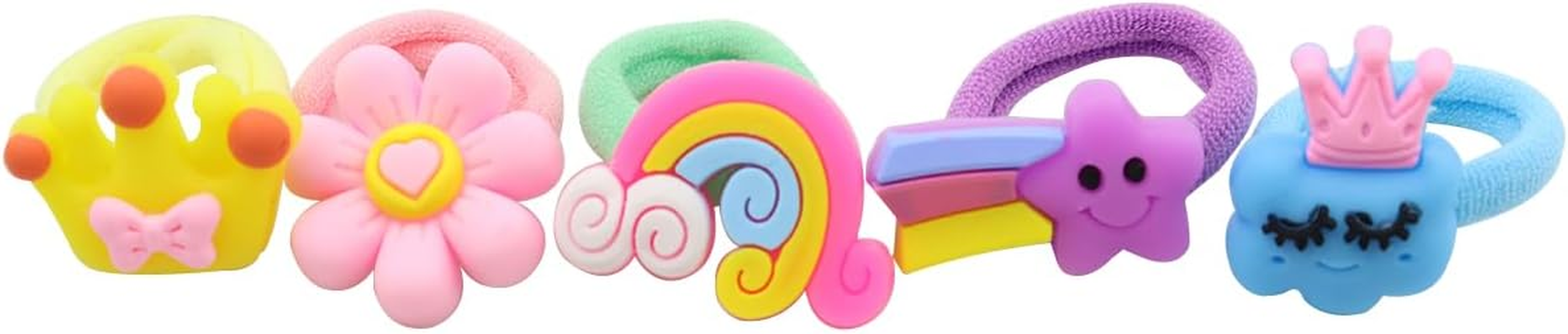 CENPEK 100 Girls Headband, Soft Seamless Bow Flower Panda Carrot Shape, Elastic Headband Ponytail Holder, Suitable for Girls Hair without Damage Accessories image number 6