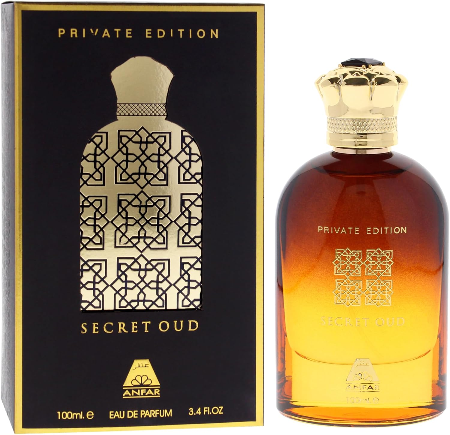 Private Edition - Secret Oud by Anfar for Men - 3.4 Oz EDP Spray image number 1