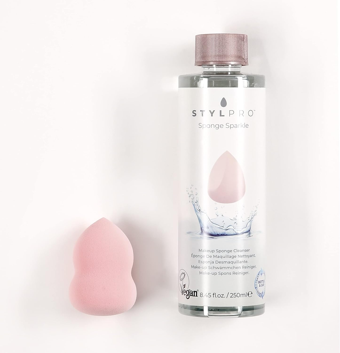 STYLPRO VEGAN SPONGE SPARKLE CLEANSER - 250ML image number 2