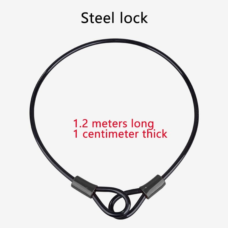 Bike Locks Heavy Duty anti Theft, Combo Bike U Lock, 4-Digit Resettable Combination Bicycle Lock, Large U Shaped Ebike Lock with 5Ft Steel Cable for Electric Bike, Escooter, Motorcycle,Door