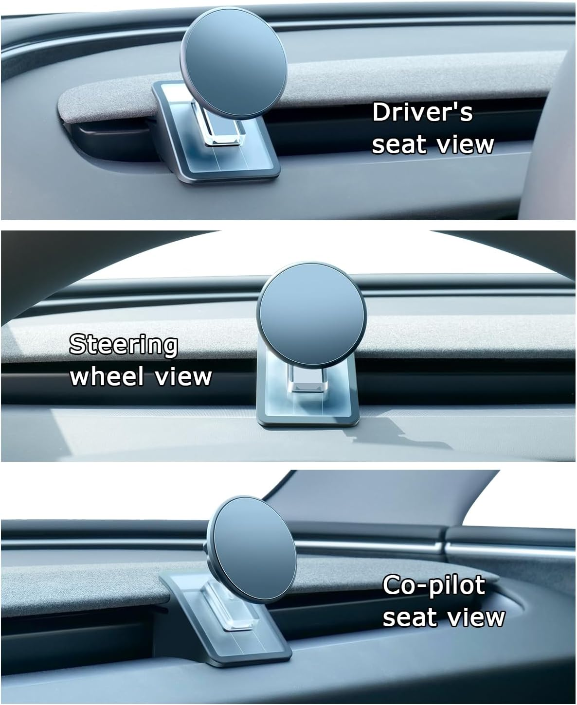 Phone Mount for Tesla Model 3 Highland Model Y Juniper 2025, Magnetic Phone Holder for Tesla Model 3 Model Y Accessories 2025, Easy Installation for Magsafe, Compatible with Iphone 16 15 14 13 12