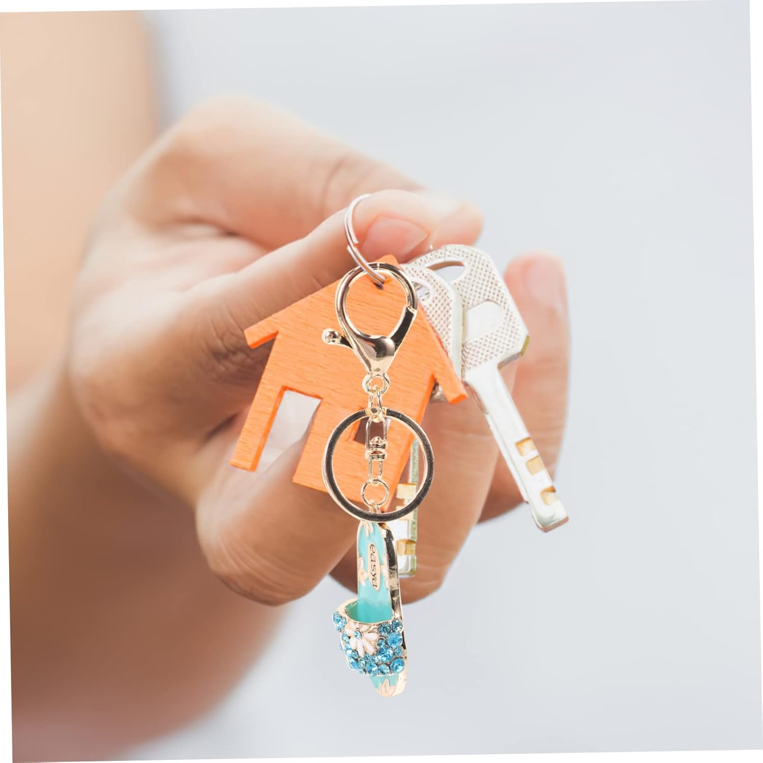 NOLITOY 3Pcs Hawaii Style Key Chain Pendant Keyring Charm Cute Decoration for Bag Hanging Reliable Portable Keychain Ornament image number 1
