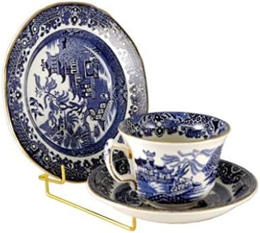 Safe N Sure Cup, Saucer and Plate Trio Stand, White