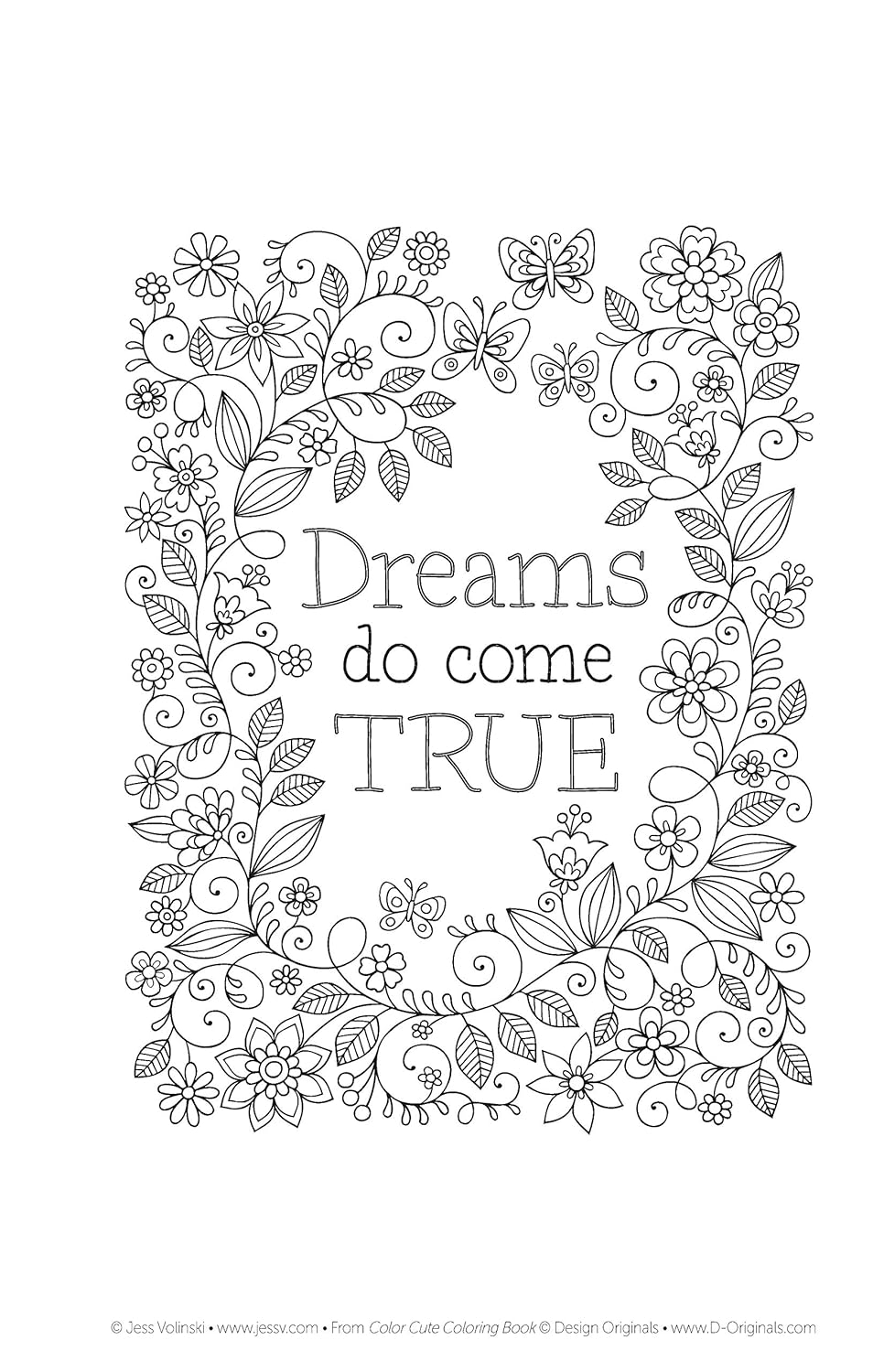 Color Cute Coloring Book: Perfectly Portable Pages (On-The-Go Coloring Book) (Design Originals) Extra-Thick High-Quality Perforated Pages; Convenient 5X8 Size Is Perfect to Take along Wherever You Go image number 1