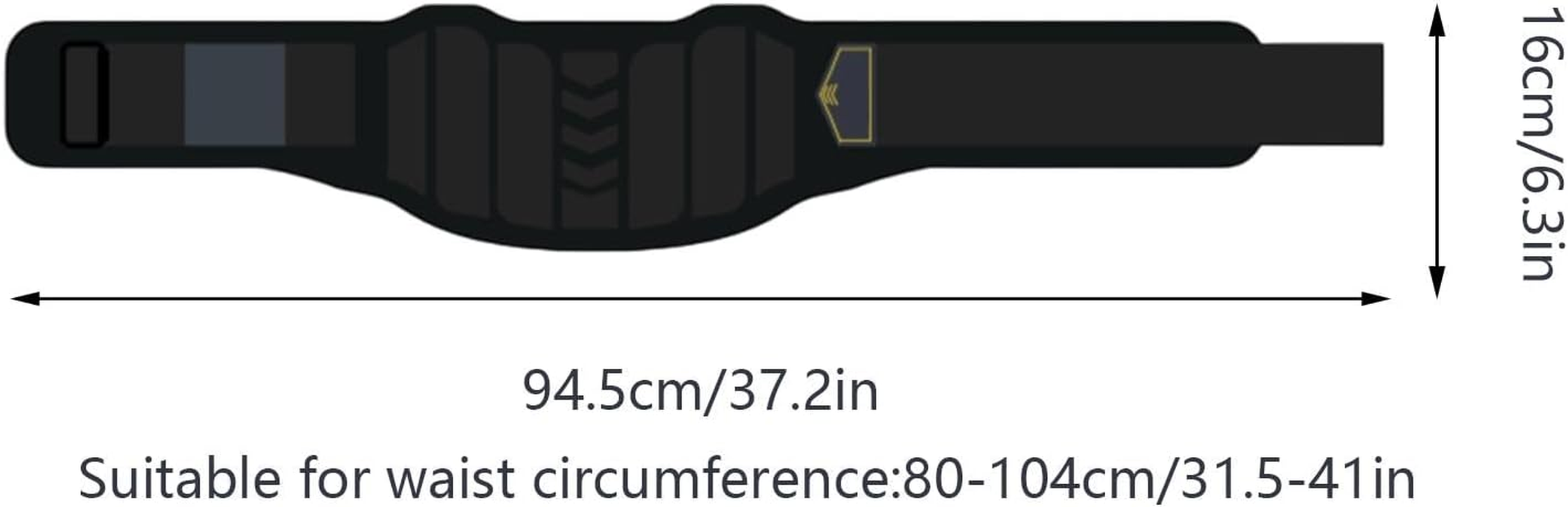 Back Support Weight Lifting Belt - Powerlifting Support Waistband for Workout - Pro Exercise Training Equipment for Lunges, Deadlift, Thrusters, Squats image number 6