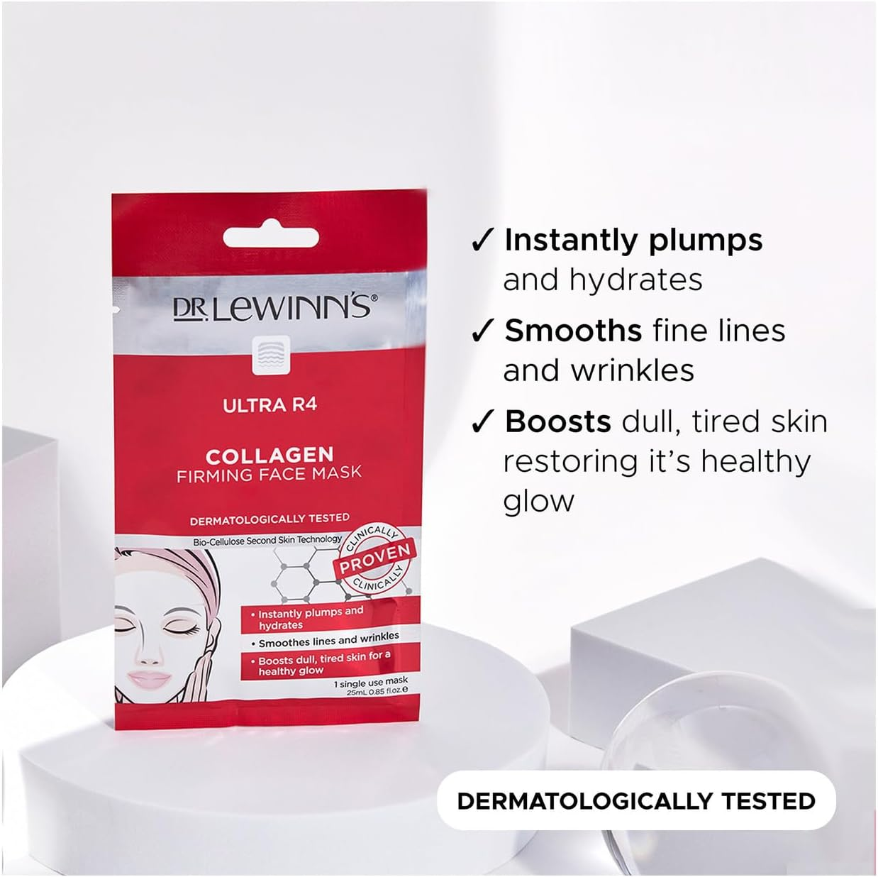 Dr. Lewinn'S Ultra R4 Collagen Firming Face Mask image number 6