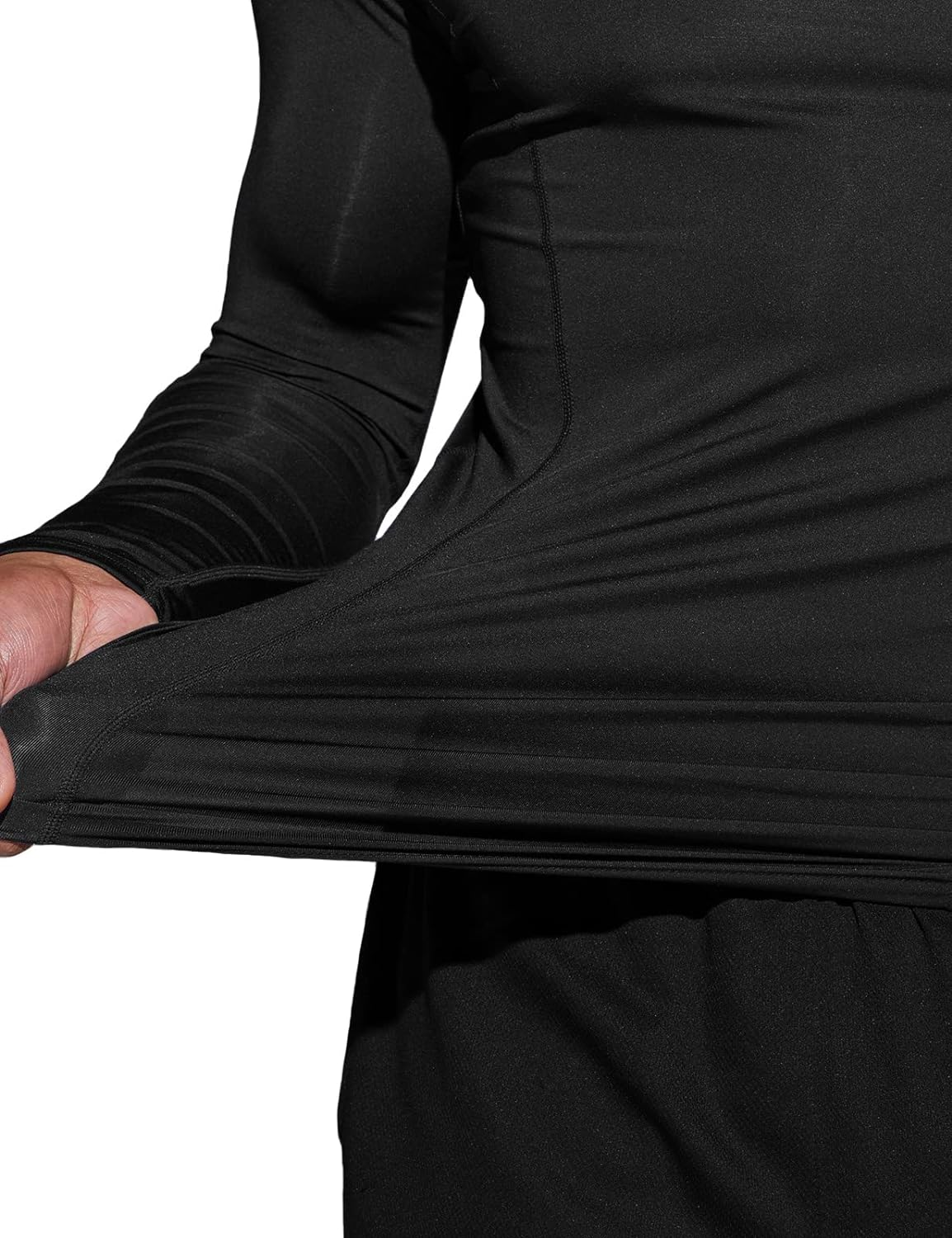 TSLA Men&rsquo;S Thermal Compression Base Layer Shirt | Fleece-Lined Long Sleeve Top for Winter Running & Training (1 or 2 Pack) image number 1