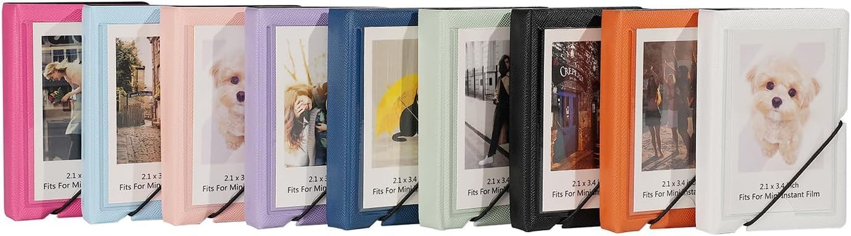 Mini Instant Film Polaroid Photo Album Book for 3 Inch Fujifilm Instax Mini 12 11 9 99 8 7+ 40 EVO Camera Film, HP Sprocket, K-Pop Photocards (Dark Blue, 1 Pack) image number 1
