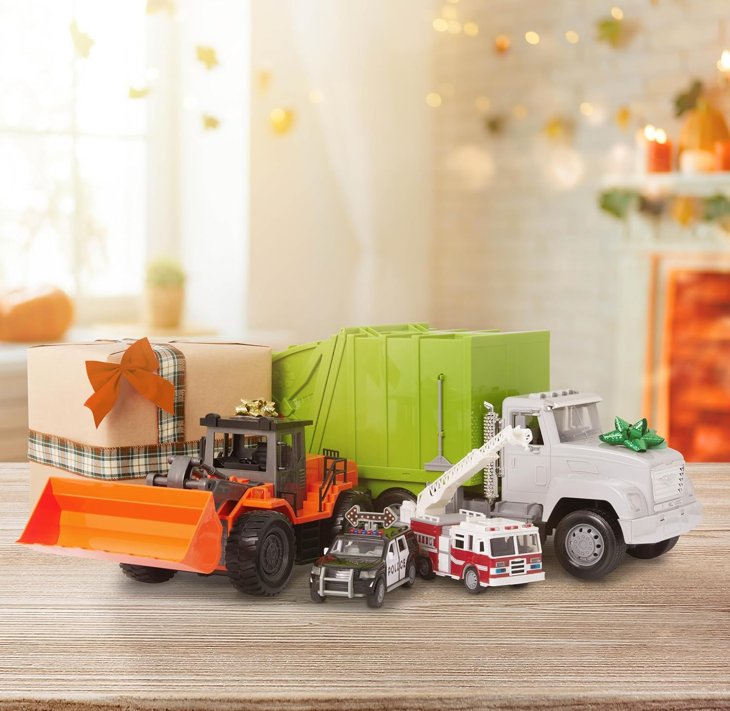 Driven by Battat &ndash; Large 17" Remote Control Recycling Garbage Truck Toy for Kids &ndash; Waste Management Vehicle with Lights, Sounds & Movable Parts &ndash; Educational Sanitation Truck for Boys & Girls Ages 3+ image number 2