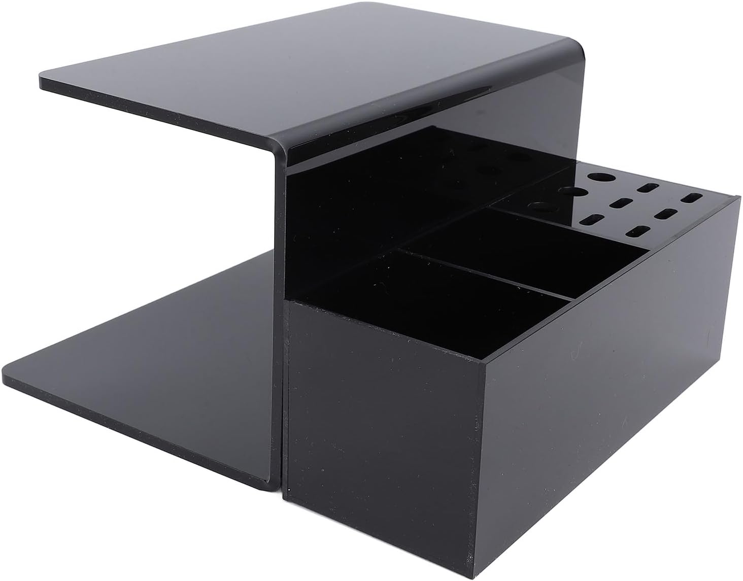 Cryfokt Premium Acrylic Eyelash Pillow Shelf with Storage Box, Convenient Lash Pillow Organizer for Eyelash Salons and Training Schools (Black)