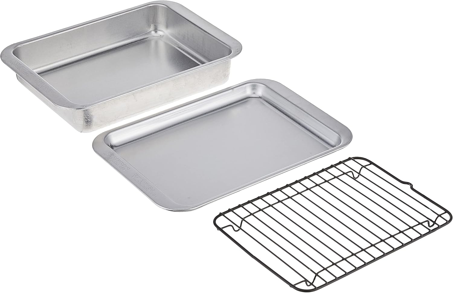 Nordic Ware 43290 3 Piece Naturals Compact Grill and Bake Set, Silver image number 3