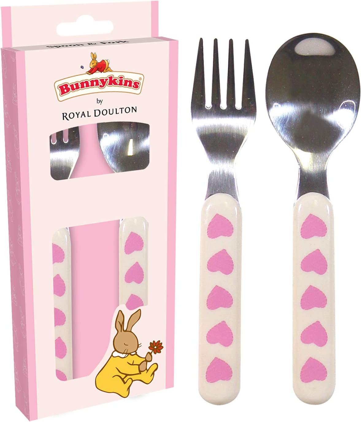 Bunnykins TTAT/B08C Spoon and Fork, Sweethearts Design image number 2