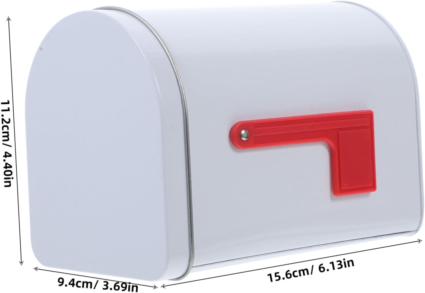 Cabilock Mailbox Toy Boys and Girls Mailbox Craft Case Metal Post Mount for Sensory Play White image number 3