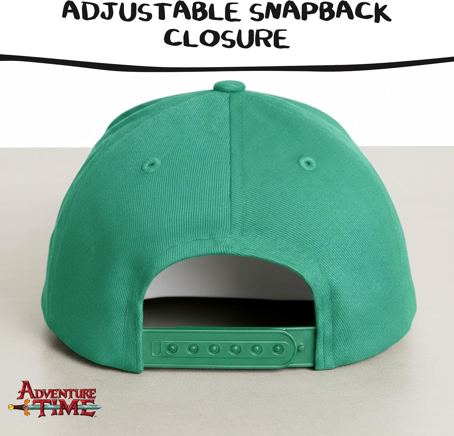 Adventure Time Baseball Cap, Adjustable Snapback Hat with Flat Brim image number 5