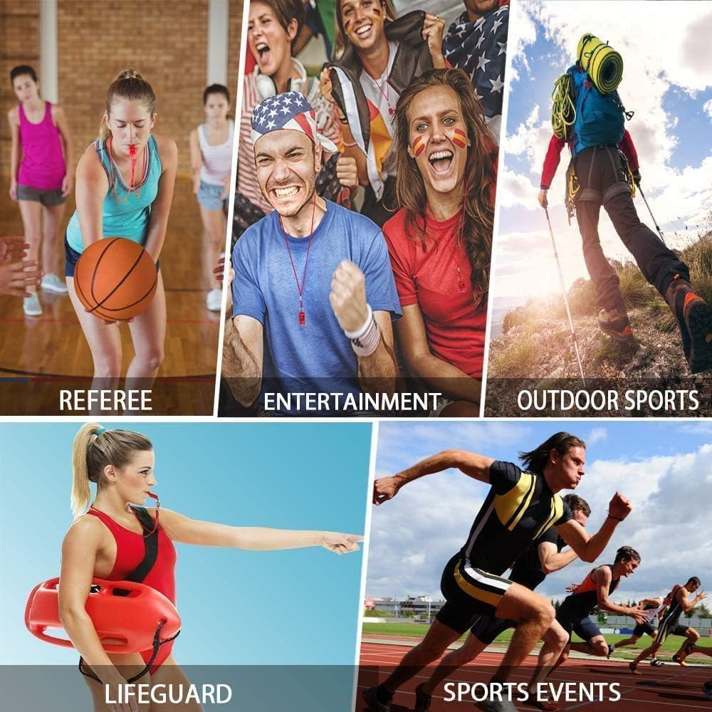 Fya Whistle with Lanyard and Mouth Grip, Super Loud Sports Whistles, Perfect for Coaches, Referees, Emergency, Lifeguard, Survival, Outdoor