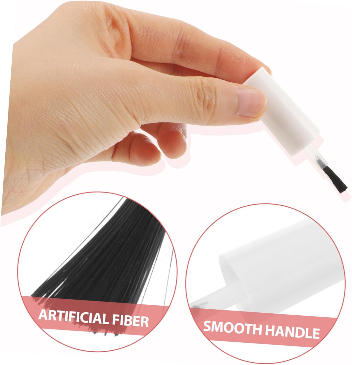 HONITANO 20Pcs Replacement Nail Polish Bottle Caps Brush for Manicure Gel Nail Salon Supplies