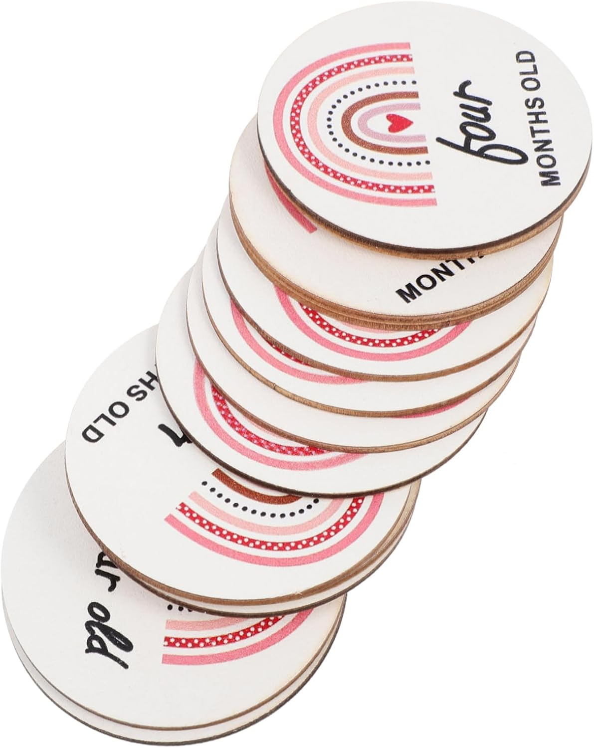 ERINGOGO 14 Pcs Monthly Milestone Cards Decorative Photo Props for Newborn Photography Meaningful Keepsake for First Year Unique Announcement Growth Markers image number 1