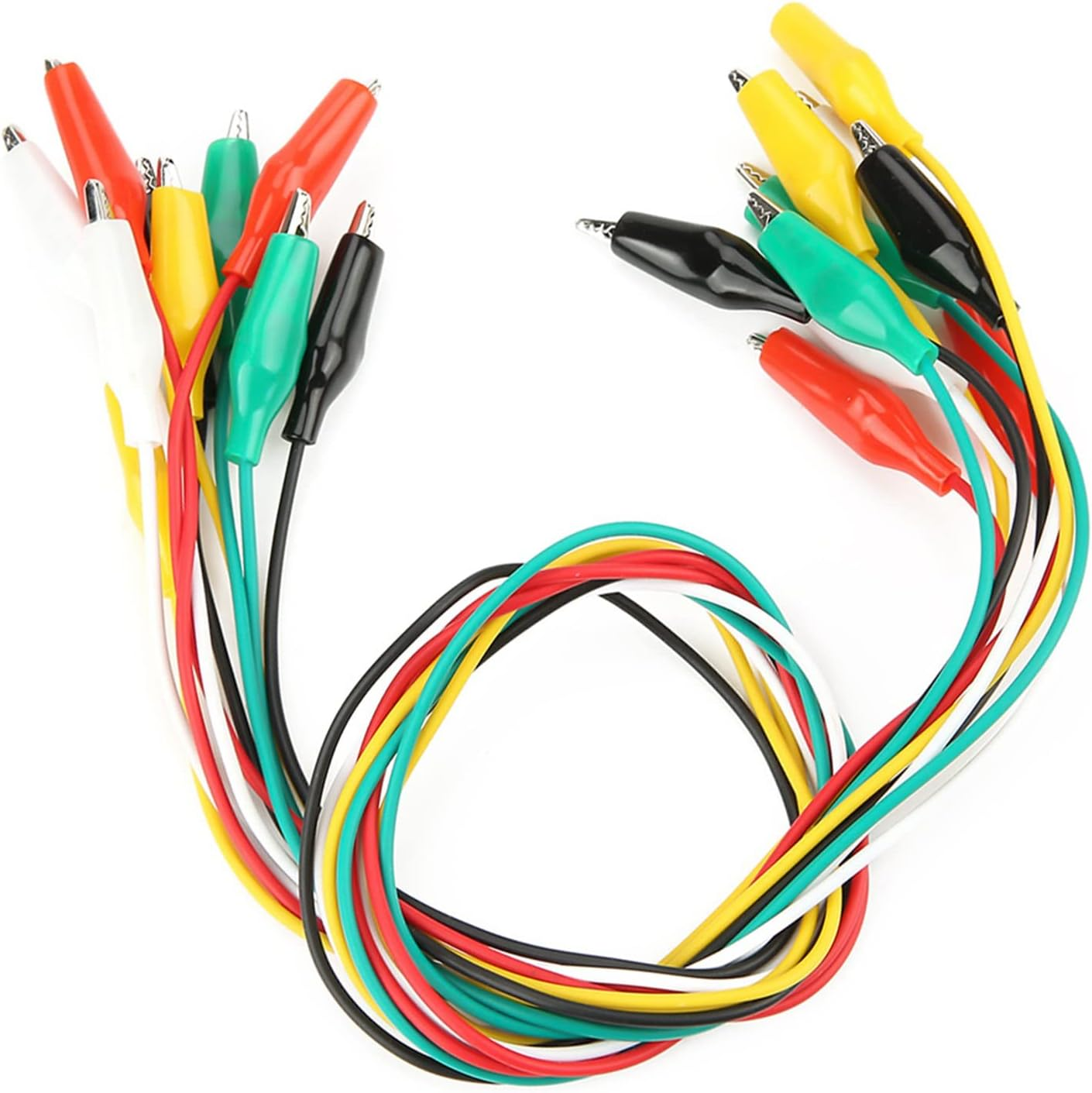 10Pcs Premium Alligators Electrical Clips Lead for Test Probes & Leads with 5 Colors for Circuit Connection, DIY Spring Gator Alligators image number 6