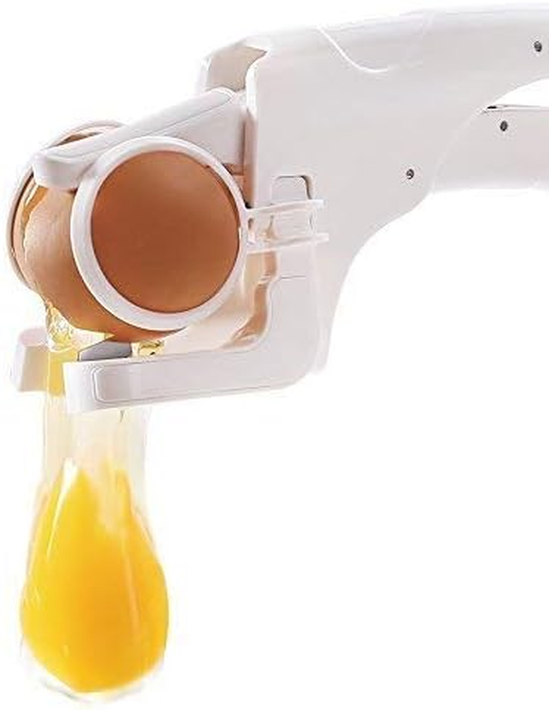 Voarge Egg Cracker Egg Cutter without Splitter Egg Cracker Gadget Gift for Kitchen Egg Yolk Protein Separator in White Kitchen Gadget Tool image number 2