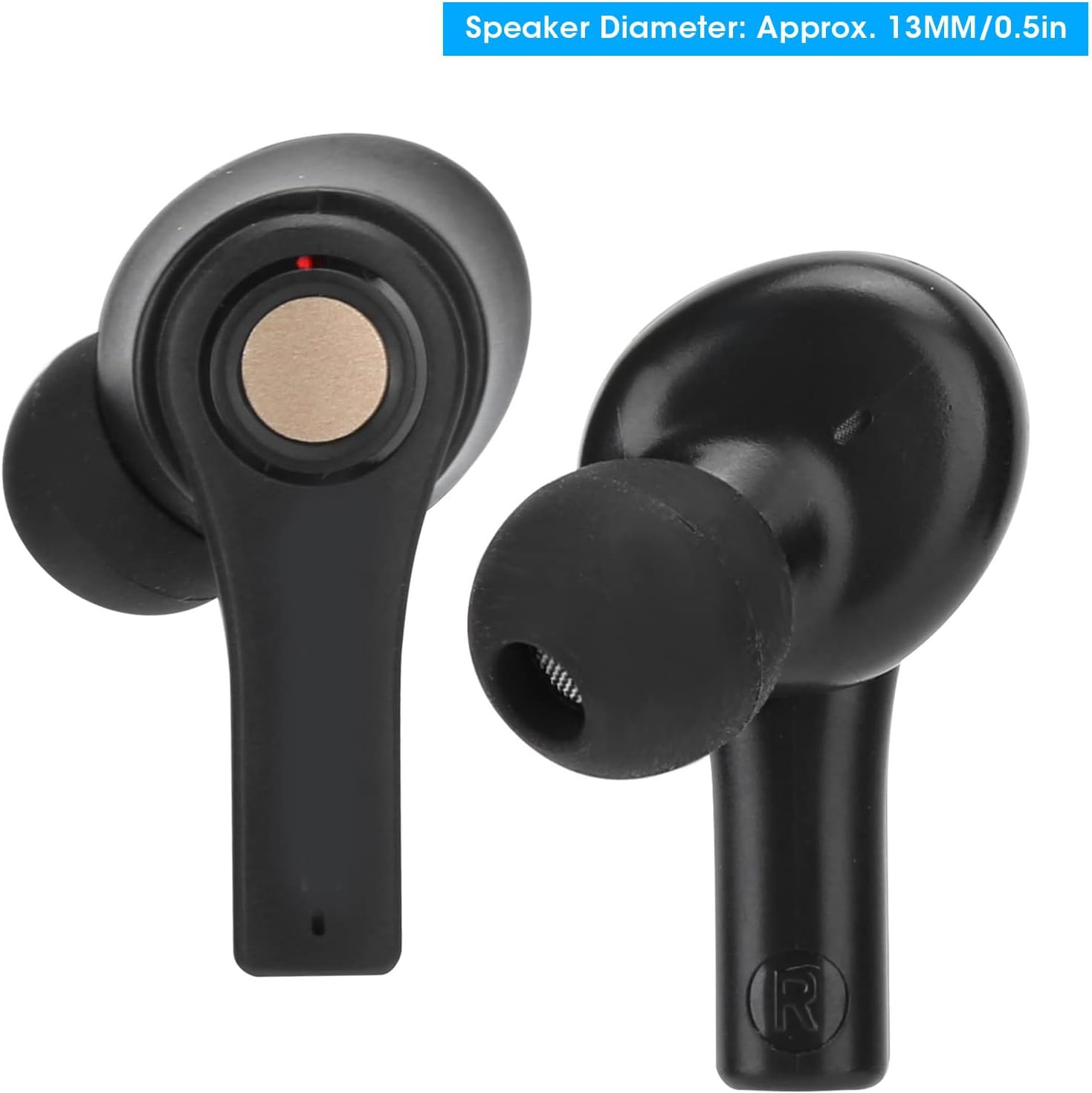 Tbest Eadsetwirel Headphones Hifi Stereo Headset Sport Heahonweatproof Headset Running Wireless Headset TS100 for Etooth 5.0 Wireless Headset Sweatproof Hifi Stereo Sports Headphones image number 1