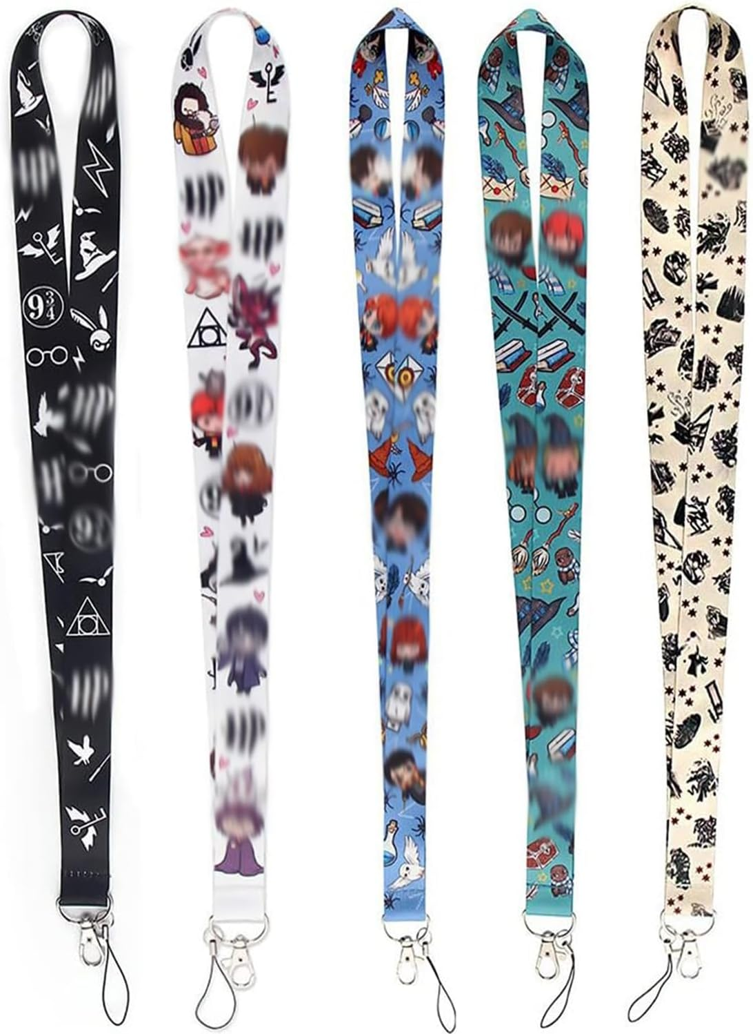 5 PCS Lanyard Key Chain for Neck - Sturdy Durable Strap for ID Badge Holder, Wallet, Keys, Camera - Multicolor, 46 image number 2