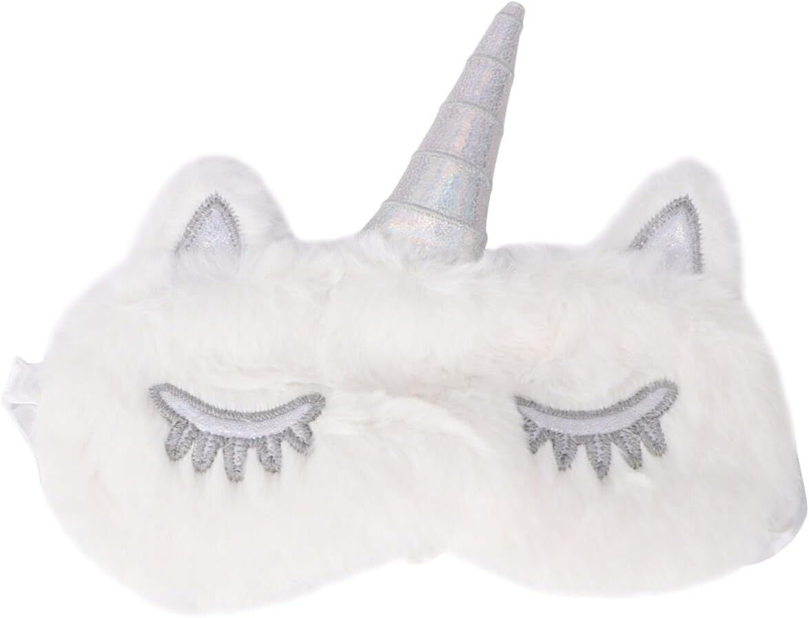 Design Sleep Mask for Women and Girls Comfortable Blackout Eye Blindfold Ideal for Travel Naps and Relaxation White