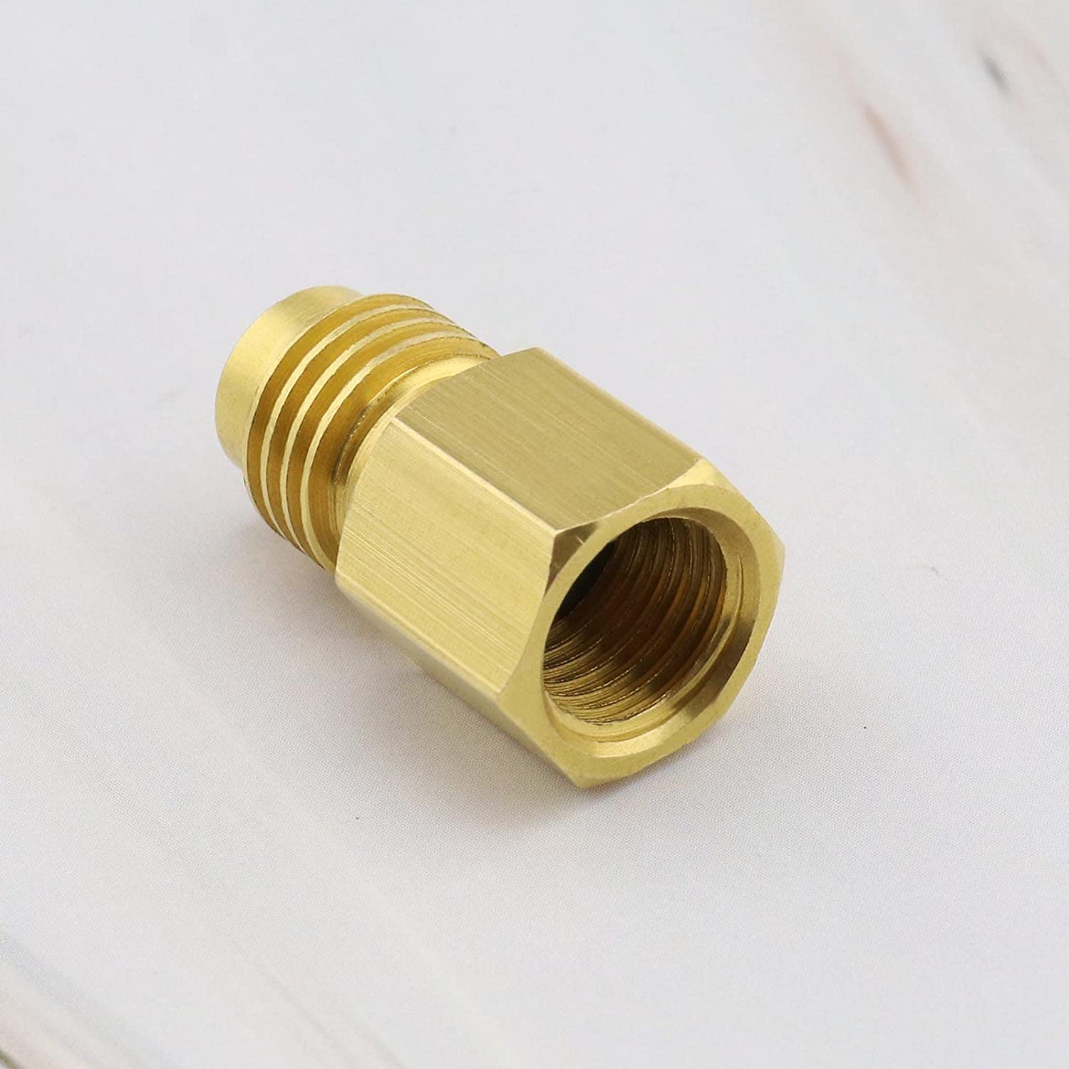 Emagtech Can Tap Refrigerant Dispenser Valve Bottle Opener with Tank Adapter Thread 1/4" SAE and 1/2" AC-ME for R134A R12 AC Charging Hose Air Conditioner Manifold image number 6