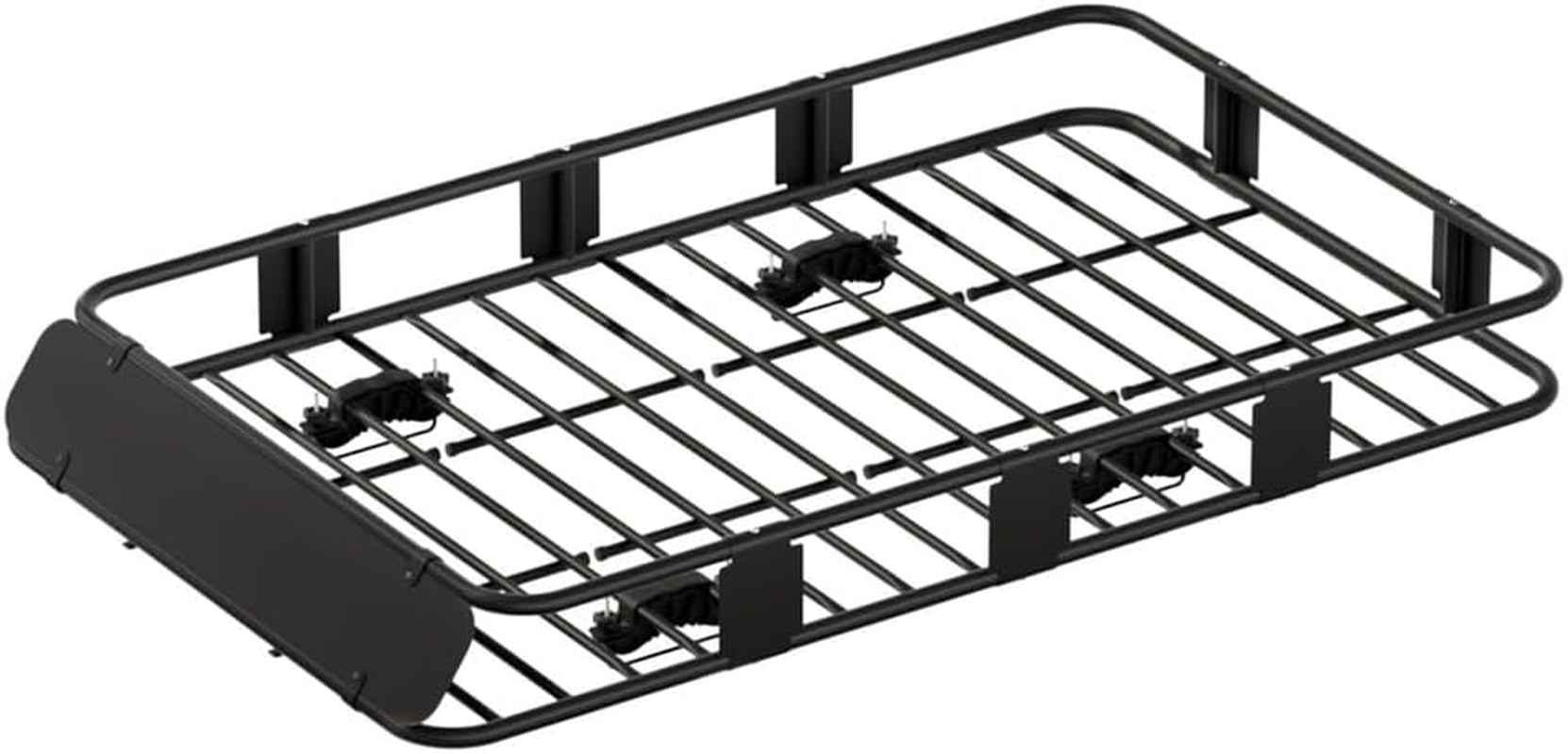 Giantz Car Roof Rack, 160Cm Length Universal Roofs Racks Storage Hitch Basket Luggage Container Cars Cargo Taxi Vehicle Accessories Transporting Storages, Steel Frame 100Kg Aluminium Black image number 4