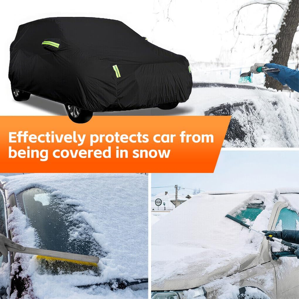 Vivva 6 Layers Car Cover Outdoor Car Cover Universal Full Car Covers for Automobiles All Weather Waterproof UV Protection Windproof Rain Dust Scratch Snow Fit SUV Large (5.2 * 2.0 * 1.8M) image number 4