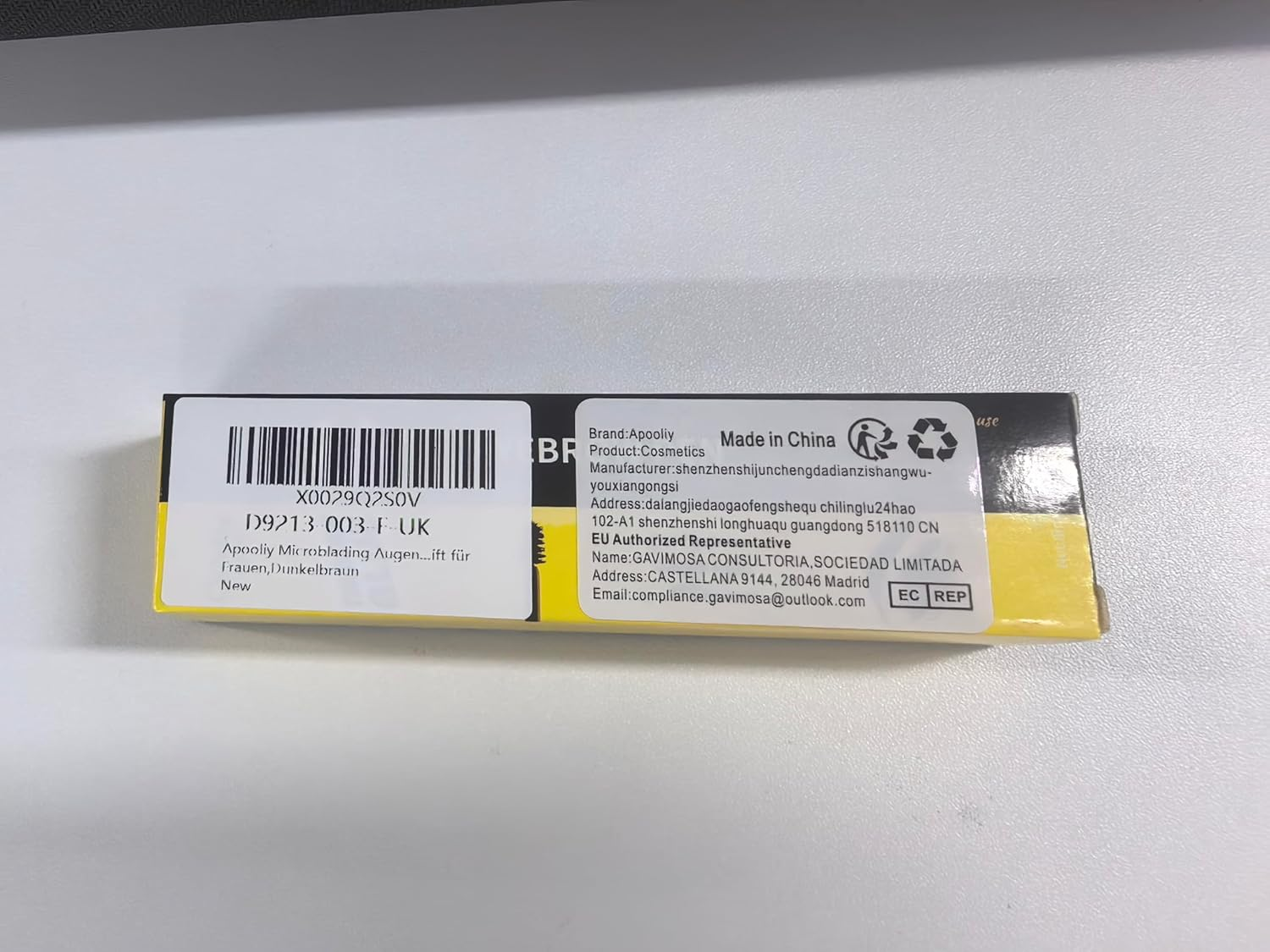 Apooliy Microblading Eyebrow Pen,Waterproof Eyebrow Pencil with Micro 4-Fork Tip,Long Lasting Eye Brow Pen & Clear Brow Gel Set,Eye Makeup Pencil for Women,Dark Brown - 03 image number 2