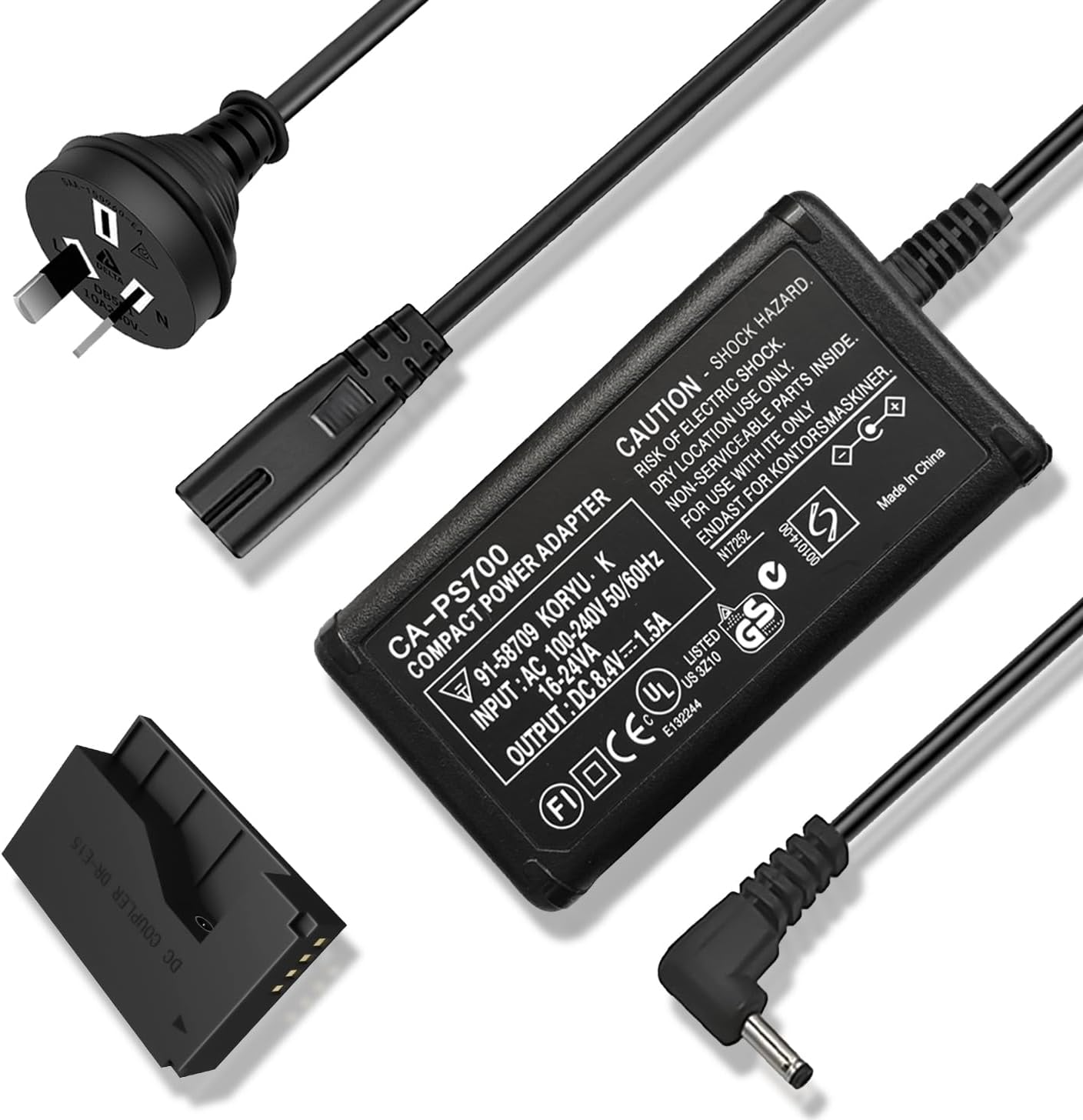 KWTOUL ACK-E15 AC Power Adapter DR-E15 DC Coupler Dummy Battery Kit Compatible with Canon EOS Rebel SL1, 100D EOS Kiss X7 DSLR Powershot SX70 HS Camera image number 3