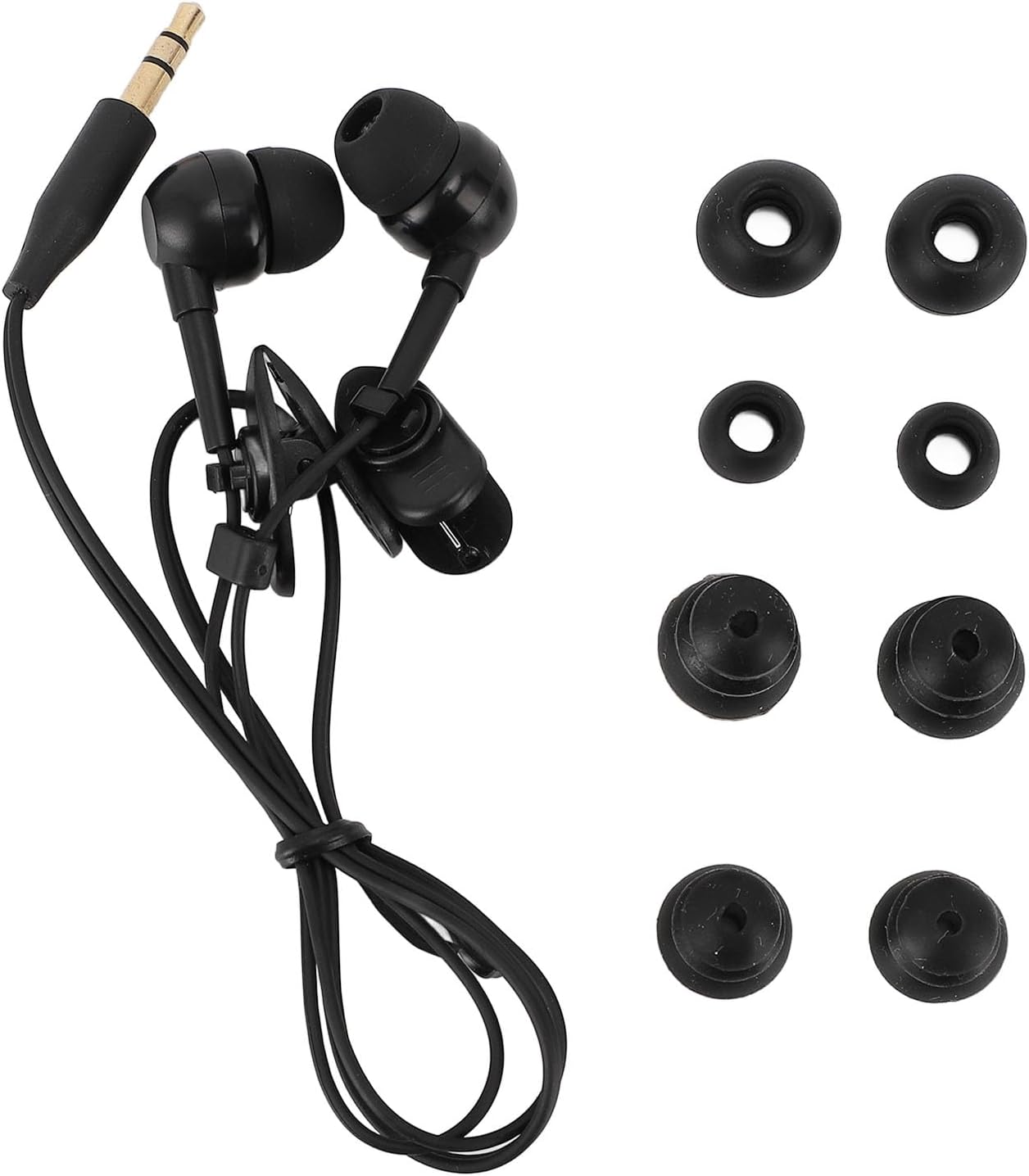 Luocute IP68 Waterproof In-Ear Earphones, Spiral Cable Swimming Earphones, Waterproof Headphones, 40 Cm Short Cable, 3.5 Mm Plug, IP68 In-Ear Earphones with 8 Earplugs image number 2