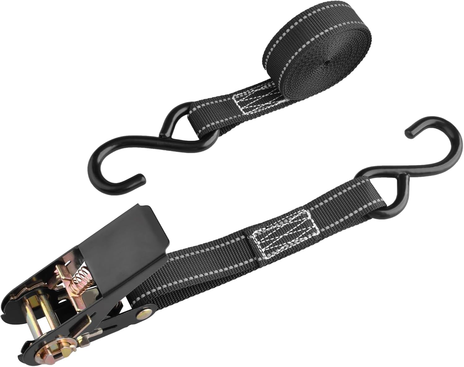 TRIWONDER Ratchet Tie down Straps with Hooks Heavy Duty Lashing Straps Cargo Straps for Trucks Moving Motorcycle Rachette Tiedowns