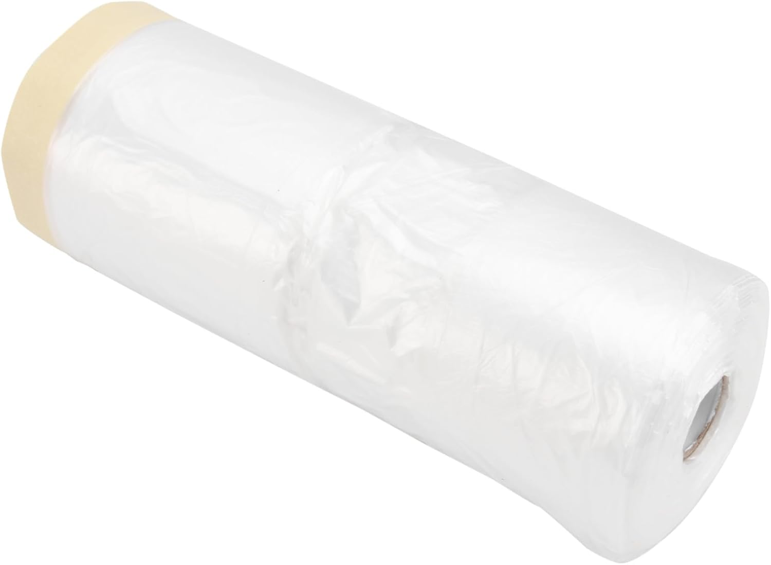 Masking Tape Protective Film Spray Painting Cover, Pre-Taped Masking Film for Car and Home Renovation, 1100Mm X 30M Painting Protection Sheet