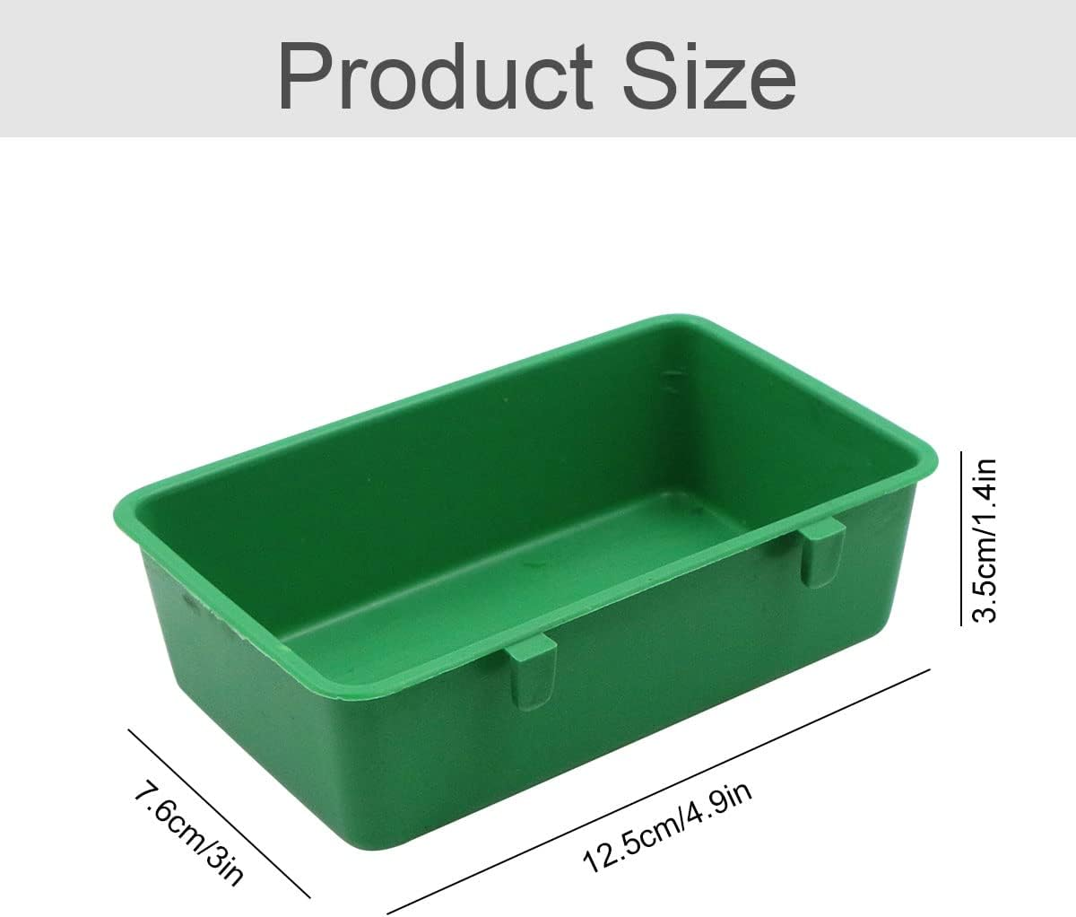 Fuxunamz Bird Cage Bathtub Bird Multifunctional Feeder - Plastic Bird House, Hanging Bird Feeder House, Bird Bath with Hook for Small Birds Finch, Budgie, Canary, Parrot image number 3