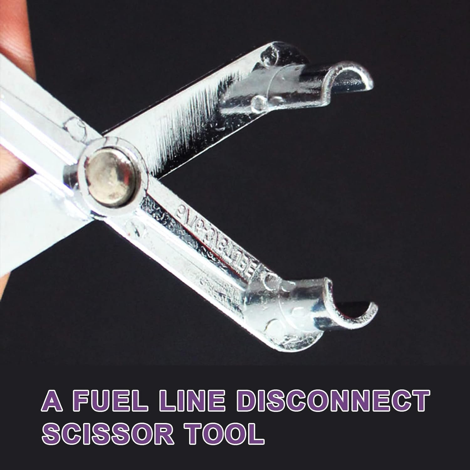 Swpeet 1Pcs 3/8 Inch and 5/16Inch Scissor Fuel Line Disconnect Tool, Easy Separation of Quick Disconnect Style Fittings Use on Fuel, Heater, and A/C Line Service Compatible with GM, Ford, Mazda image number 2