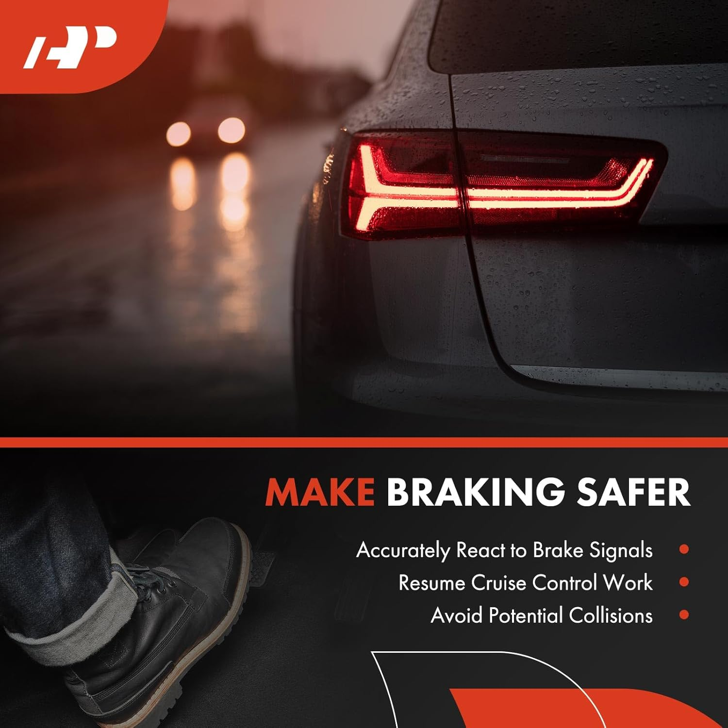 A-Premium Brake Stop Light Switch Compatible with Mazda 2 3 Sport 5 6 CX-3 CX-5 CX-9 2016-2020 Scion Ia Toyota Yaris Ia 2019-2020 image number 3