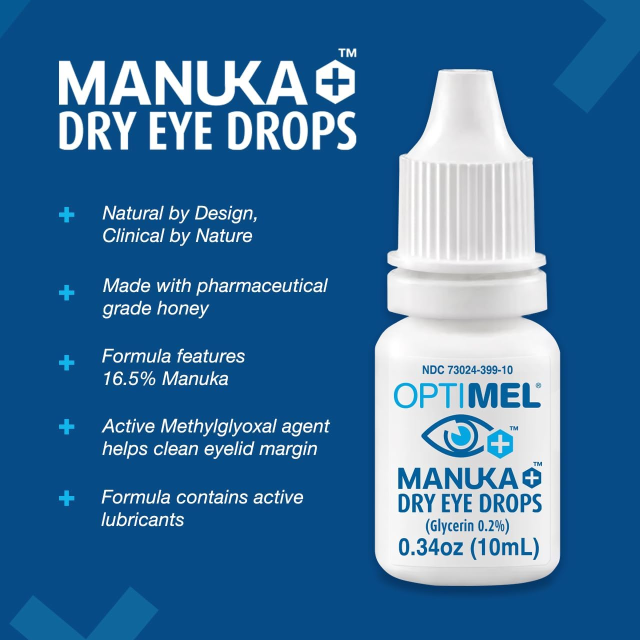 Optimel Manuka+ Dry Eye Drops 10Ml image number 2