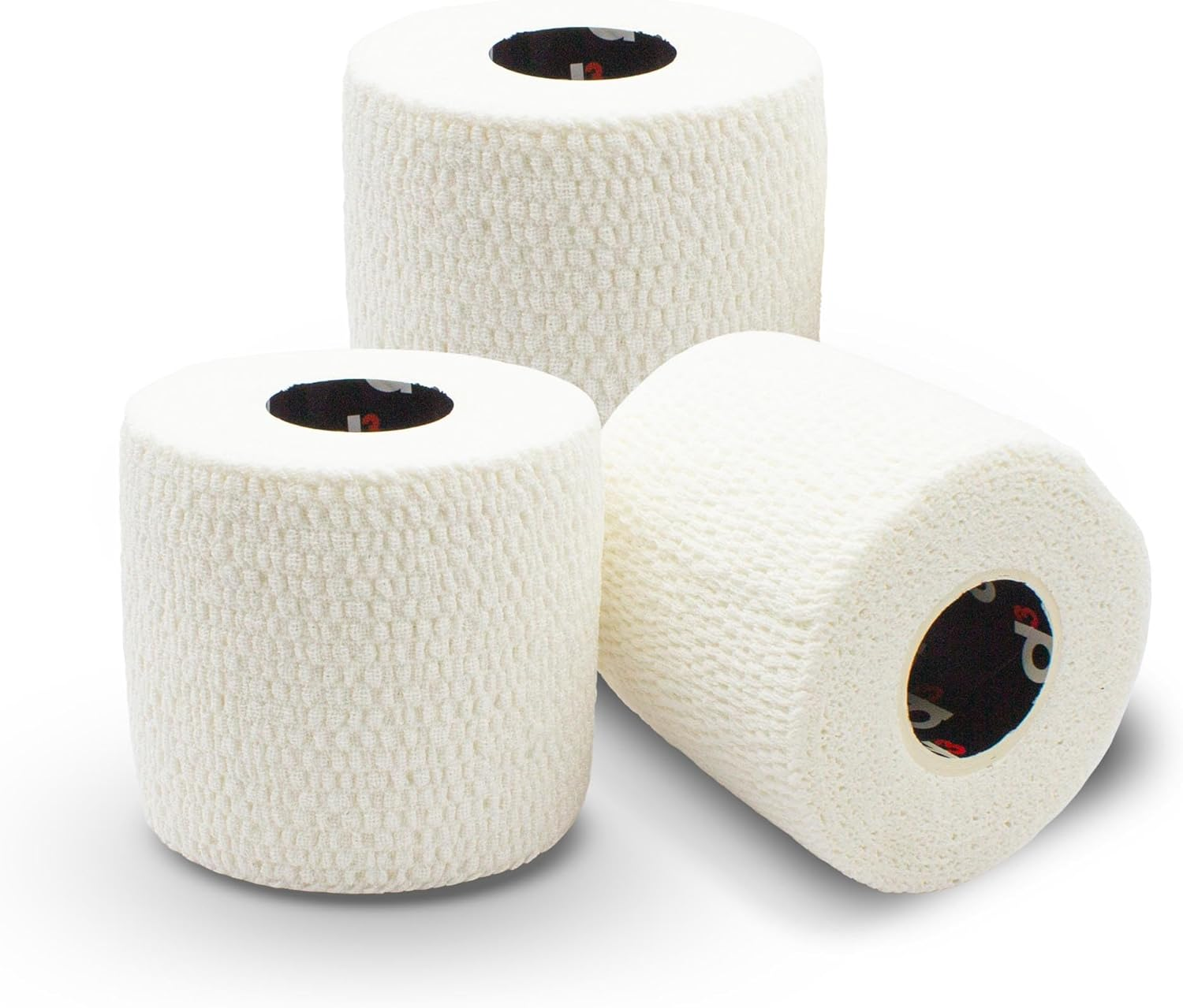 D3 Light Rip EAB Elastic Adhesive Bandage White 50Mm X 7M (3 Rolls) Hand-Tearable Weightlifting Thumb Tape Wrist, Ankle, Ear & Joint Injury Medical Strapping