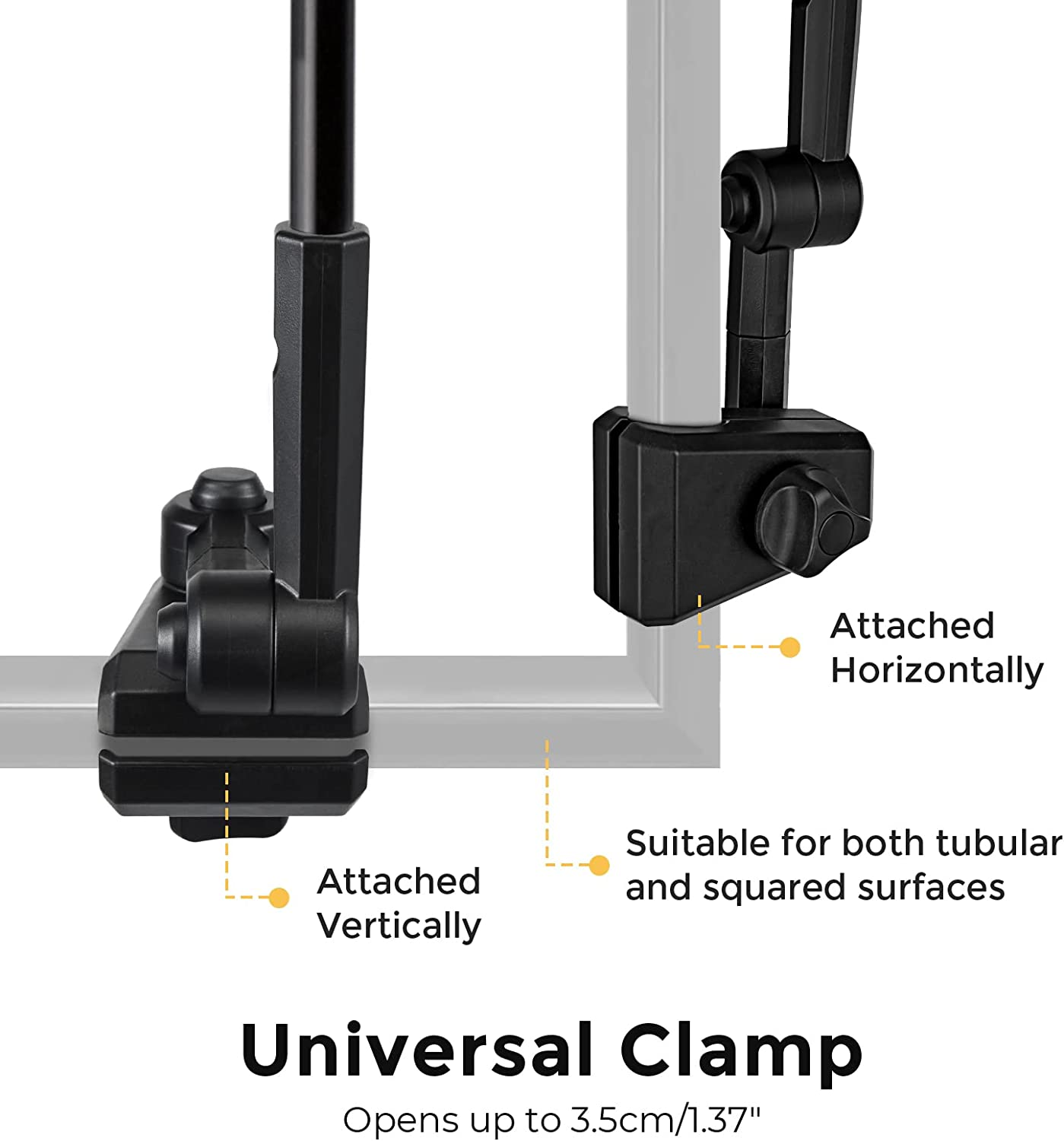 G4Free UPF 50+ Universal Clamp on Umbrella Adjustable 55 Inch Outdoor UV Protection Beach Chair Umbrella for Strollers, Wheelchairs, Patio Chairs, Beach Chairs, and Golf Carts image number 6