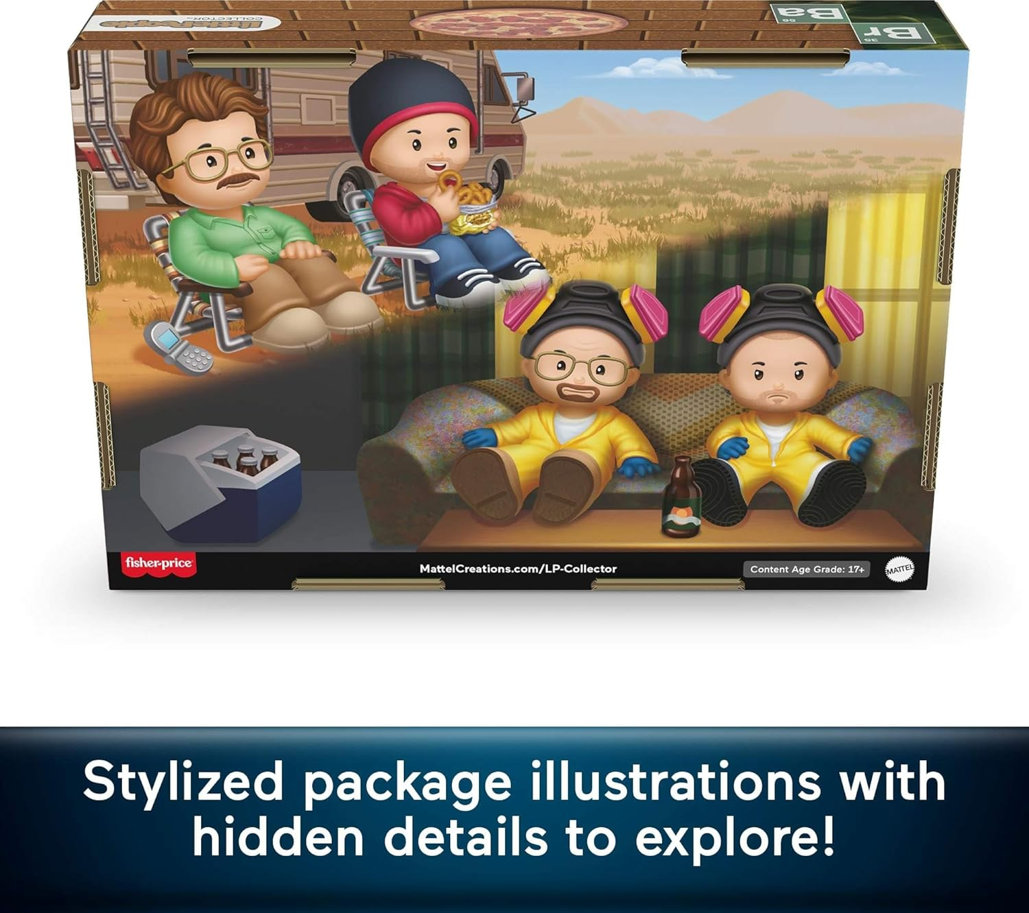 Fisher-Price Little People Collector Breaking Bad TV Show Special Edition Figure Set in Display Gift Box for Adults & Fans image number 5