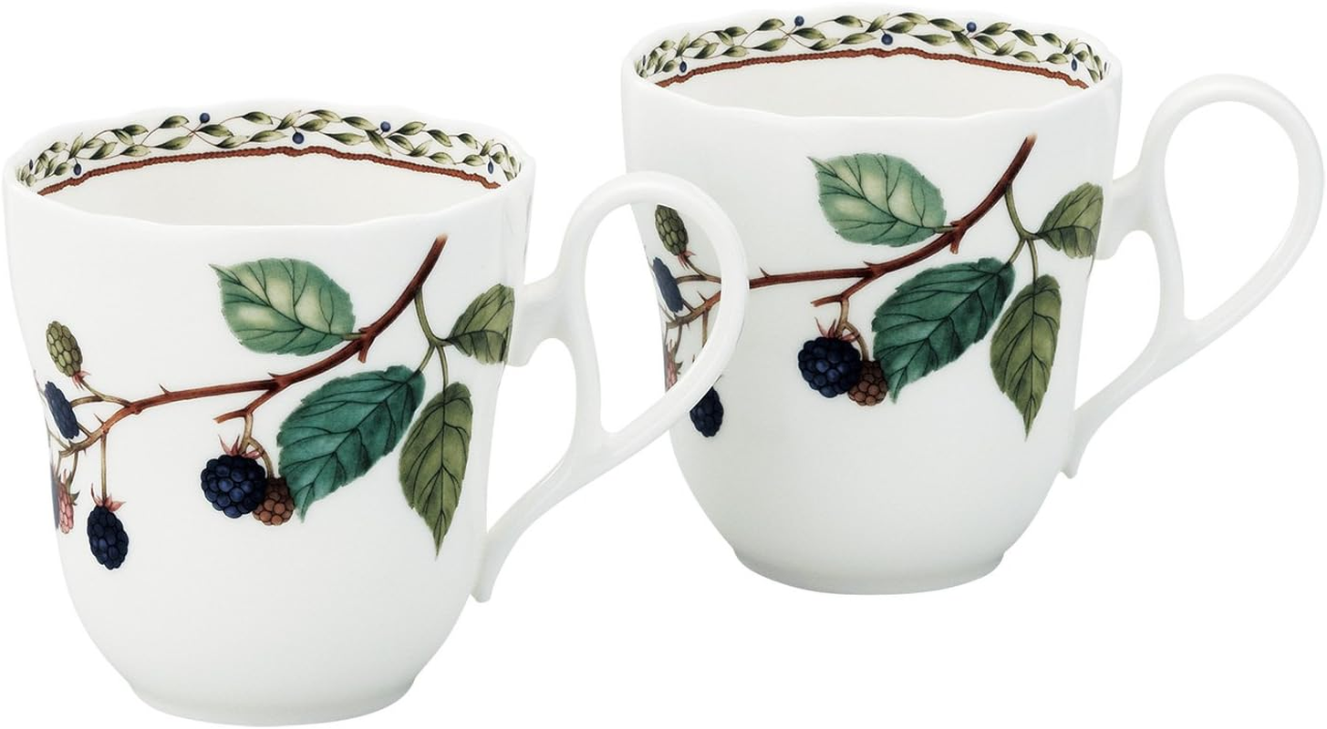 Noritake M9715/4911 Mug & Plate (Pear Set) Mug: 12.8 Fl Oz (375 Cc) Plate: 8.7 Inches (22 Cm) Orchard Garden Microwave Safe Mugs: 2 Plates 2 Bone China - 01: Single Item image number 2